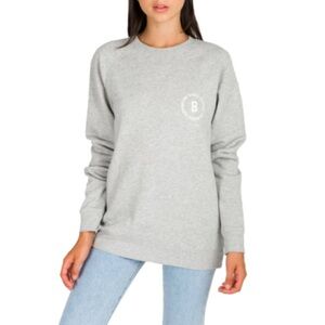 Brunette The Label Babes Supporting Babes Classic Crewneck Heather Grey - XS/S